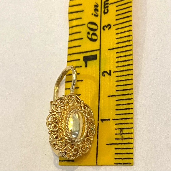 14kt Italian Filigree Earrings - Picture 5 of 6